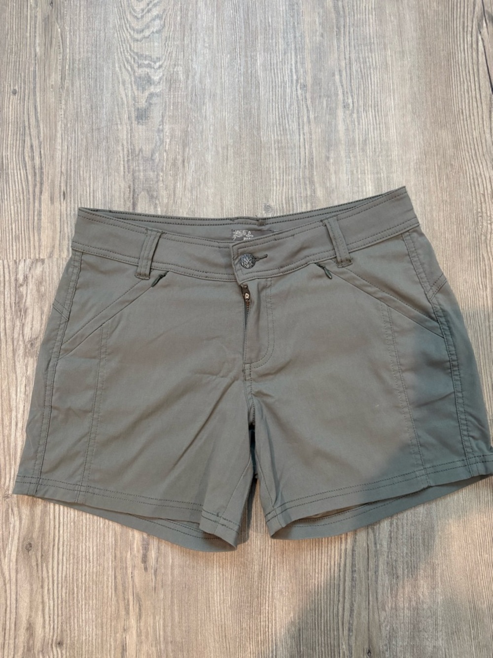 Prana Women's Olive Green Stretch Outdoor Shorts